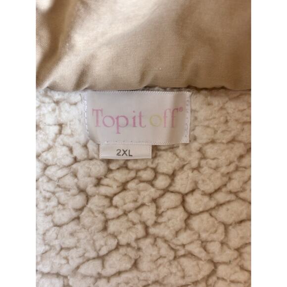 Top It off Cream Sherpa 2XL - Picture 2 of 5